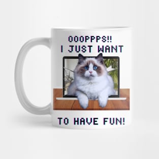 3D My cat wants to have fun! Mug